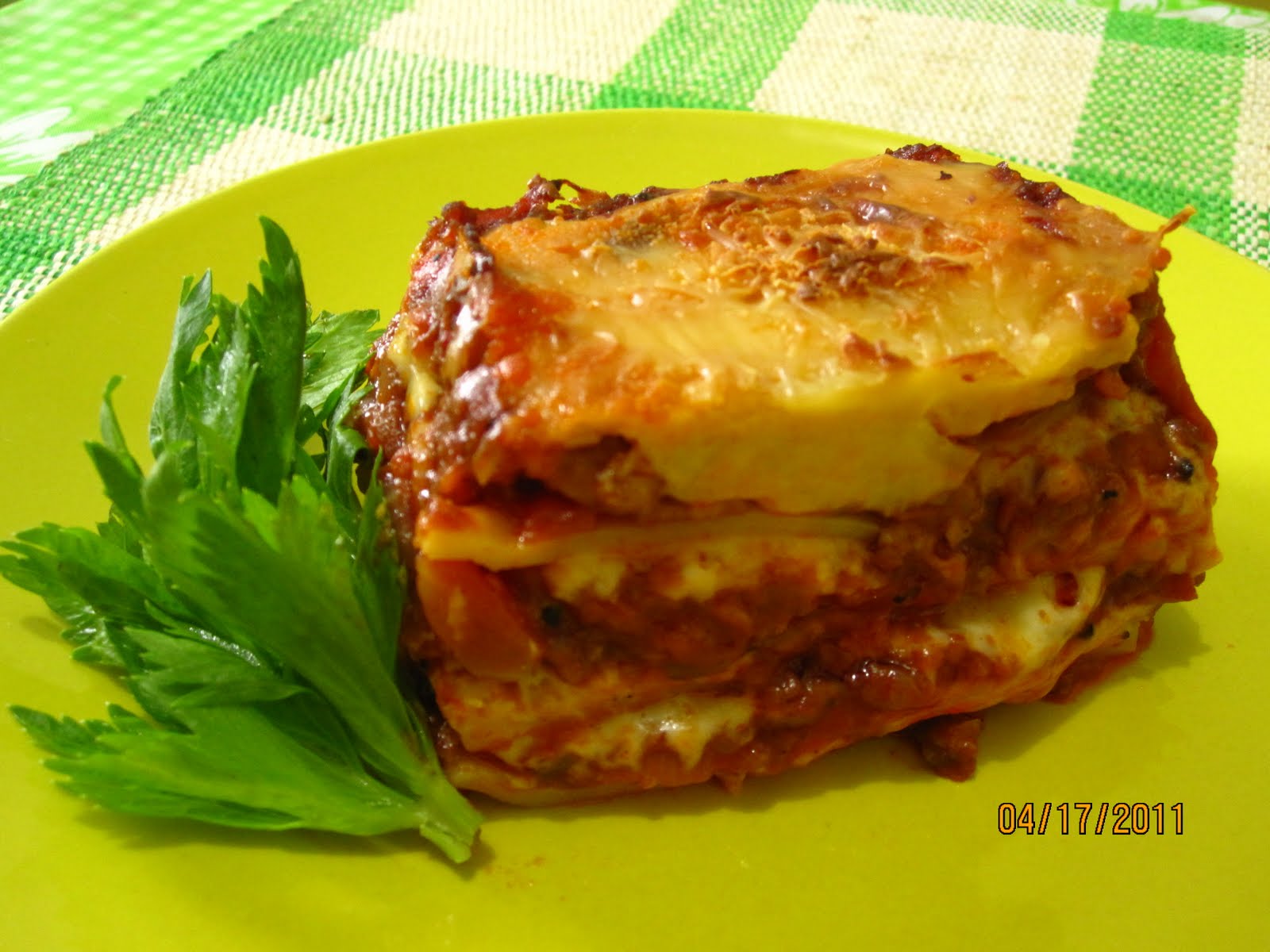 Green Nibbles Lasagna for Sale