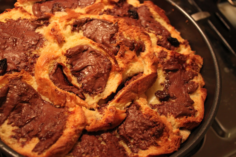 Culinary Conquests Nutella Brioche and Butter Pudding