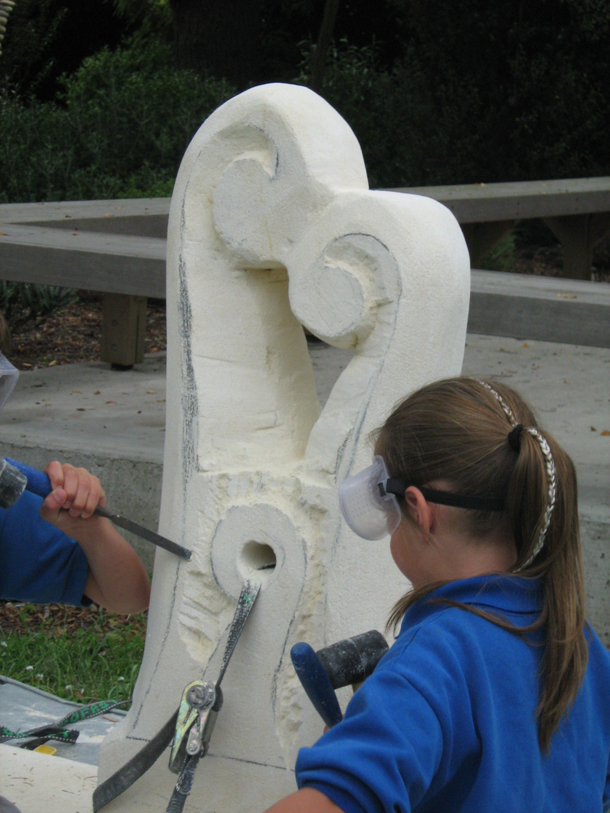 Room 7, Harewood Primary, Christchurch , NZ Our Oamaru stone sculpture