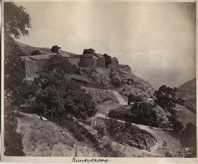 Landscape+of++Nandi+Hills+or+Nandidurg+in+the+Chikkaballapur+district+of+Karnataka+-+c1880's