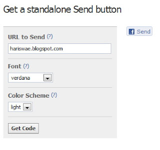 Memasang Tombol Send Facebook Dibawah Postingan Blog