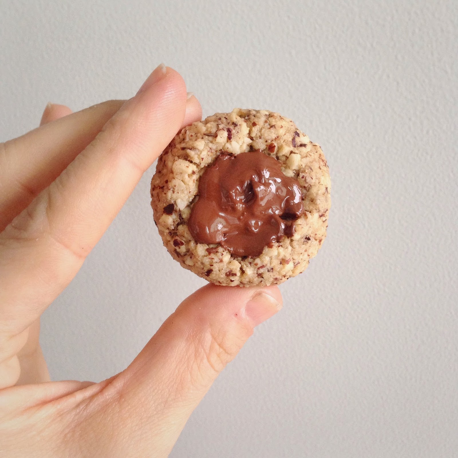 Little Bits & Blogs Delicious Passover Hazelnut Chocolate Thumbprint