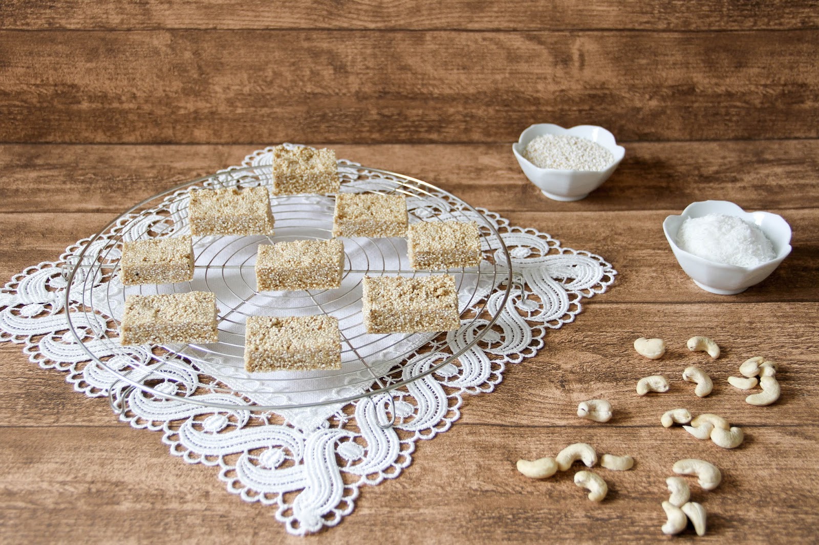 Passion Meets Creativity Cashew Coconut Amaranth Bars