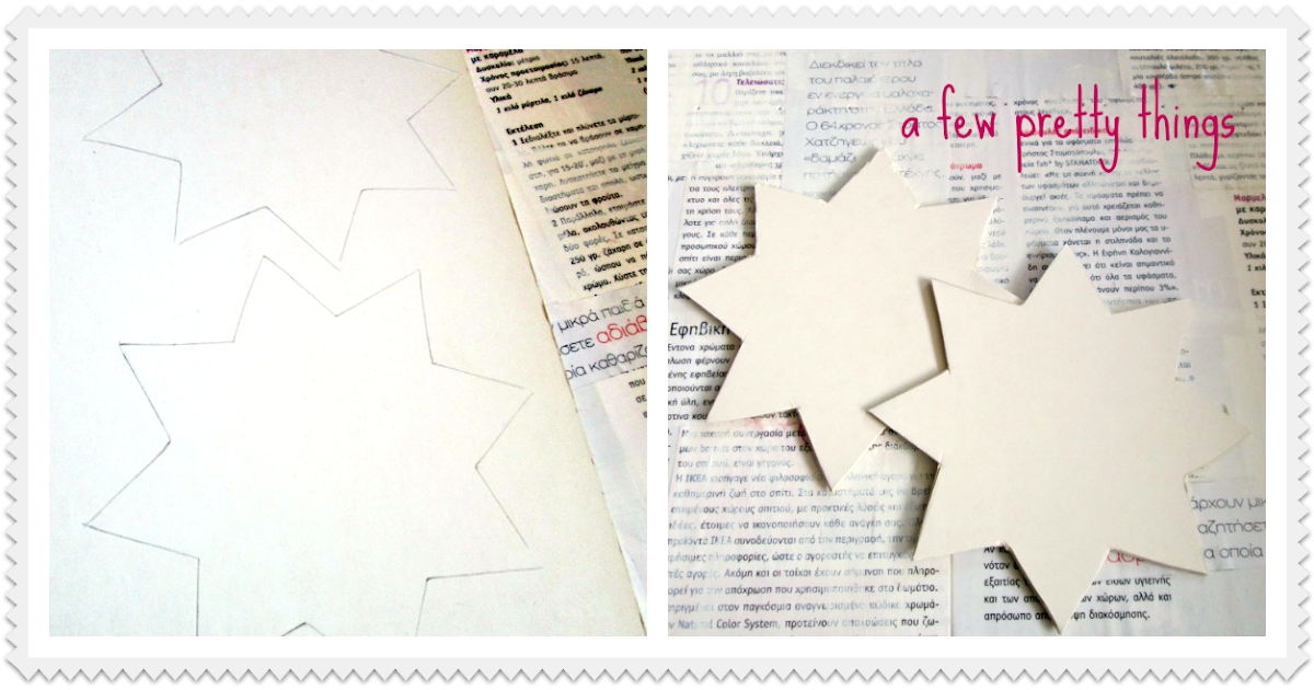 a few pretty things Christmas decoration sequin stars