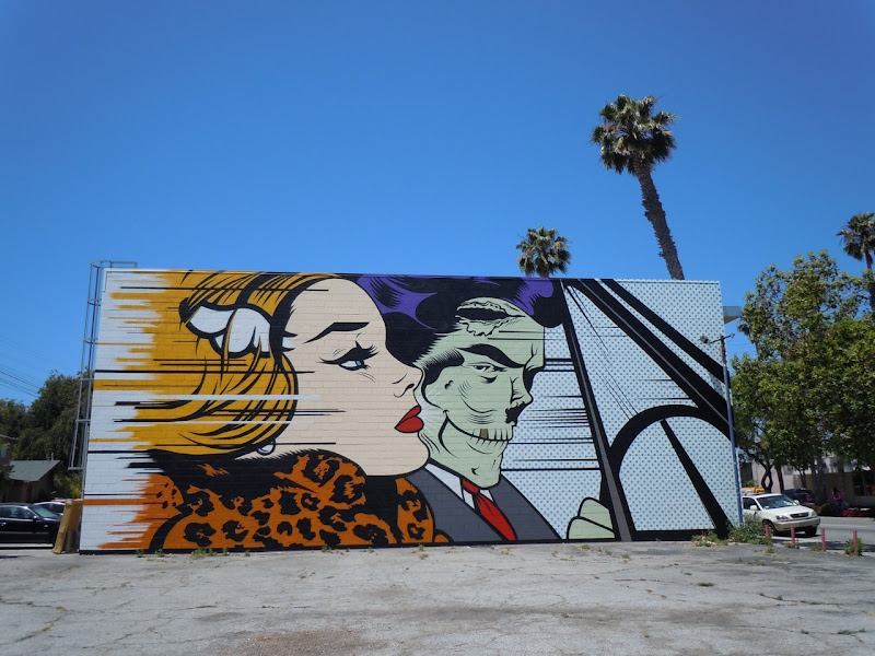 DFace mural Corey Helford Gallery