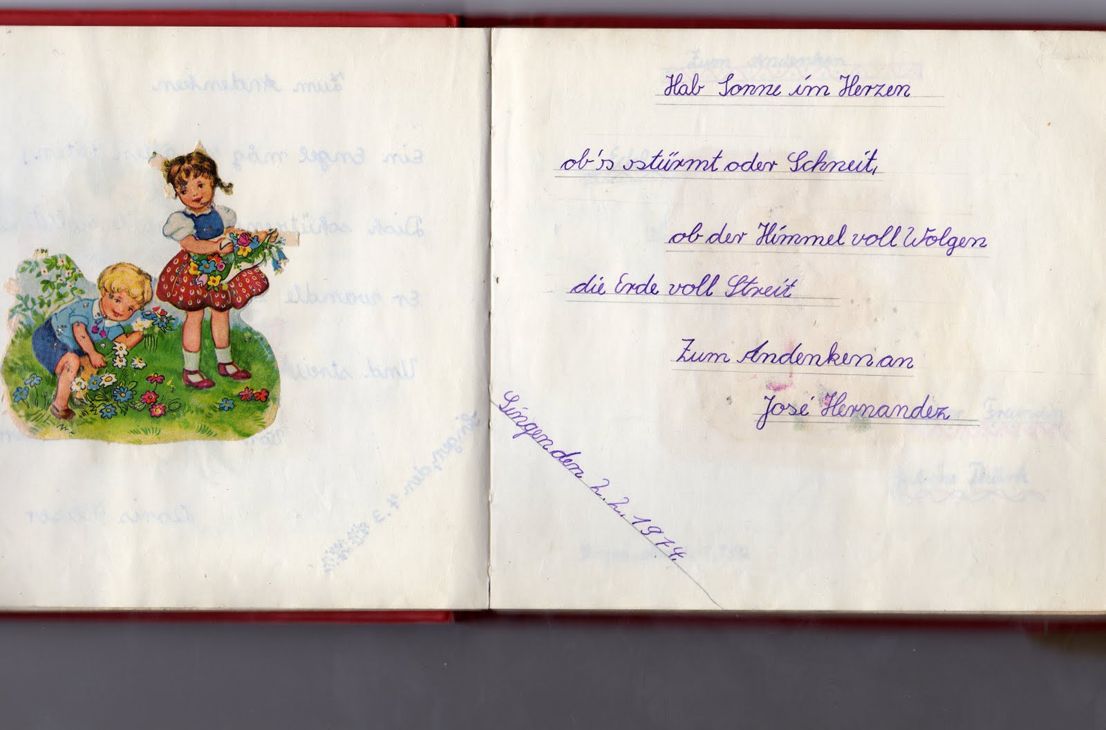 Blog d'expression "Mein Poesie Album" souvenir d'enfance