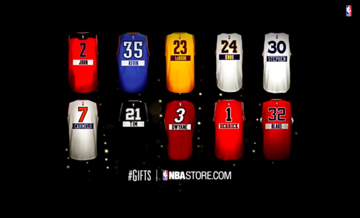 VIDEO NBA39s Christmas Day Jerseys Commercial Featuring Gifts and VIDEO NBA39s Christmas Day Jerseys Commercial Featuring Gifts and