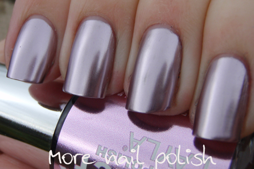 Layla Mirror Effects Part 1 More Nail Polish Iron Pink Light Metallic Chrome