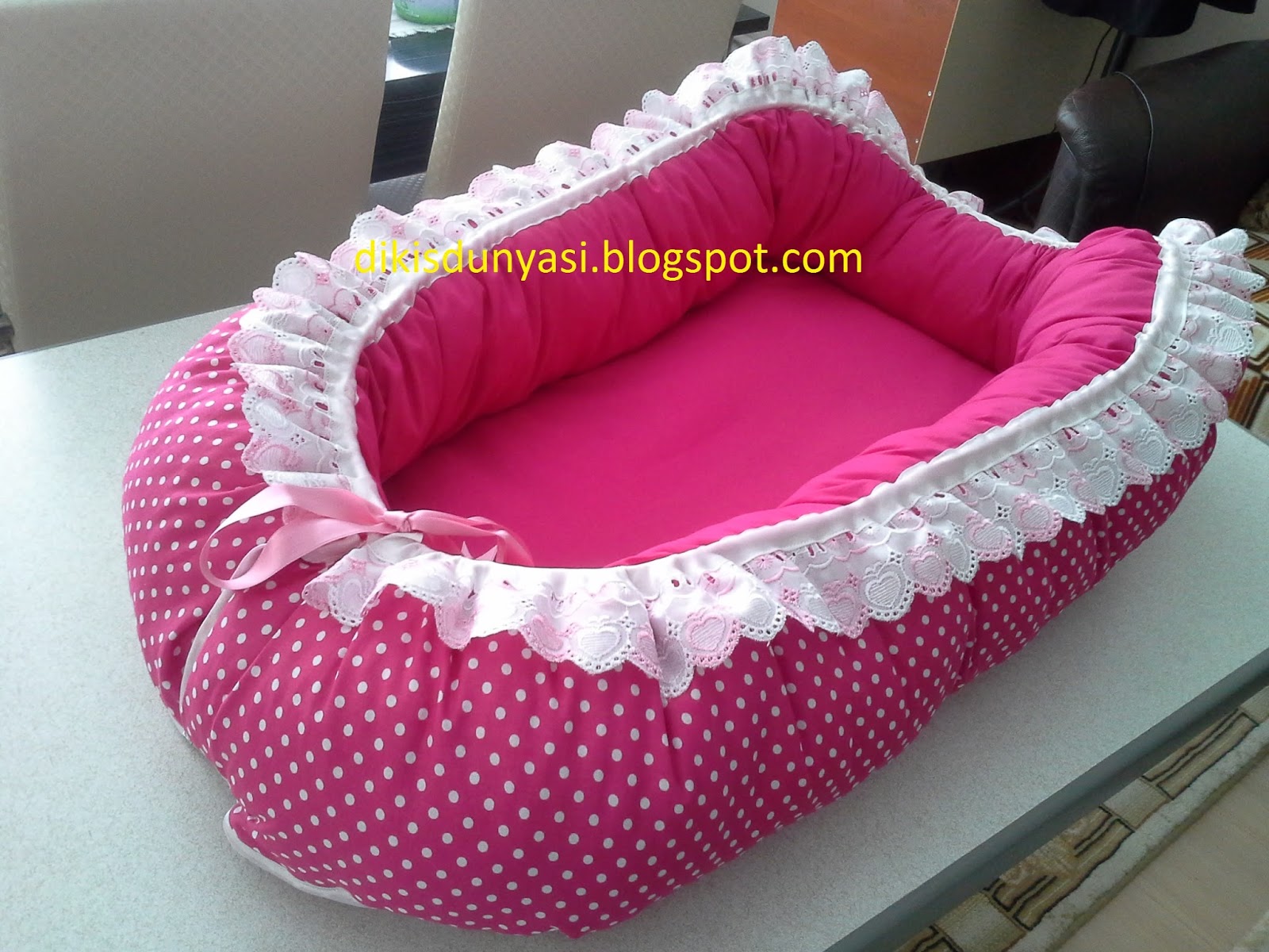 Pembe Pembe Bebek Yuvası ( Babynest) Dikiş,Dikiş anlatım