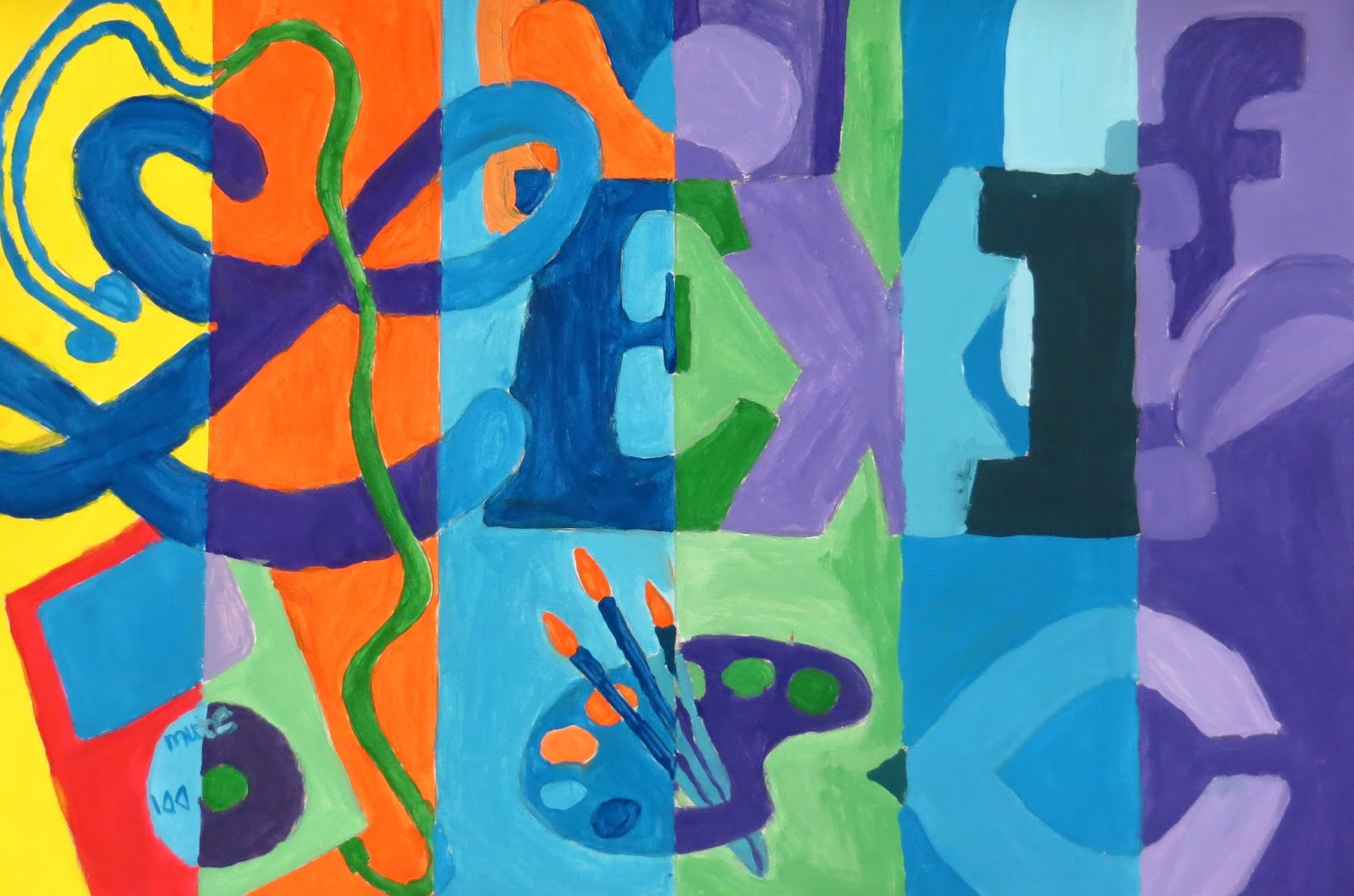 The Creative License Middle School Color Theory Painting