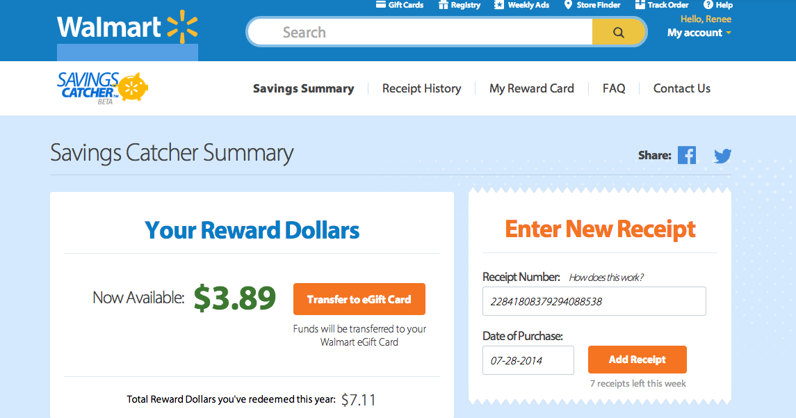 Walmart Savings Catcher save money no coupons needed