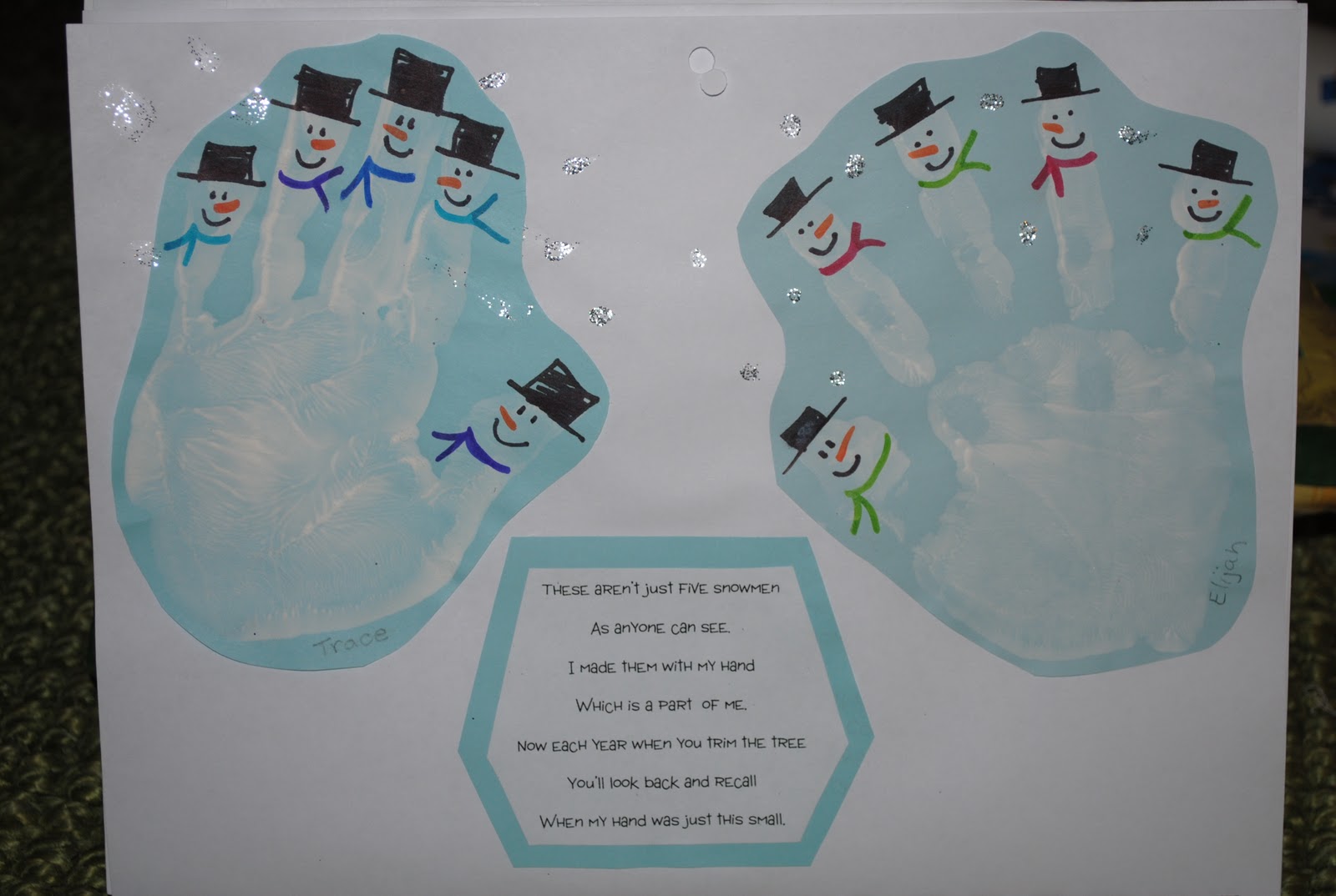 Prairie Mother: Marker Monday - Handprint Calendar Gift Idea!