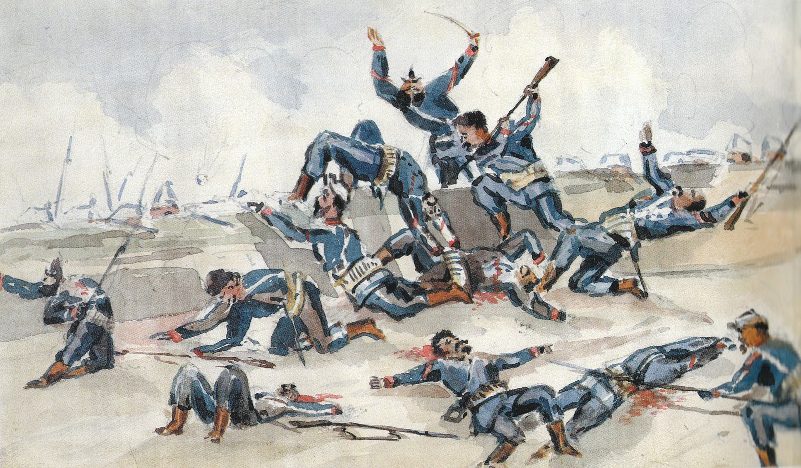 Acuarela Soldado Guerra Del Pacifico Acuarela Soldado Guerra Del Pacifico