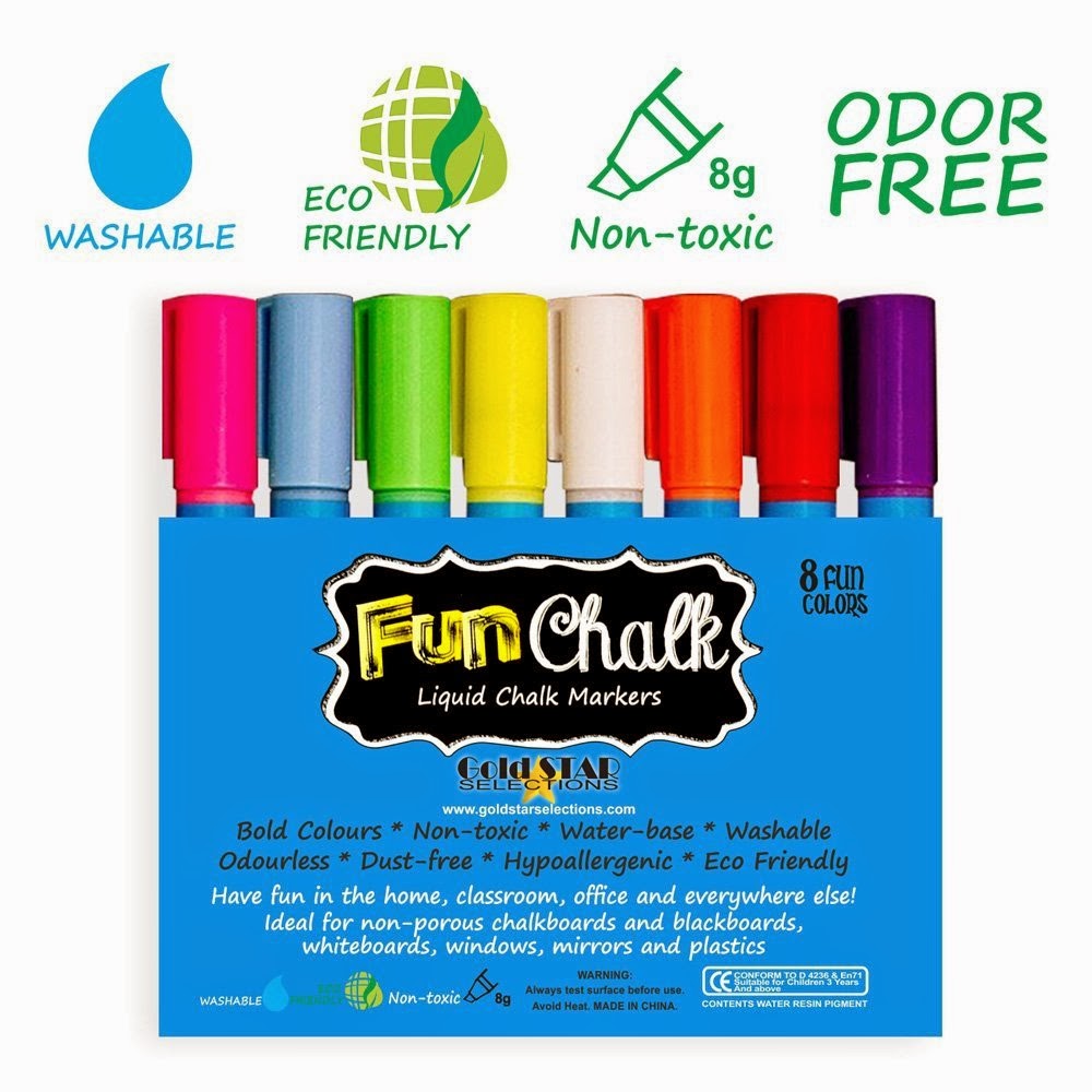 New Age Mama Fun Chalk Markers. Review and giveaway