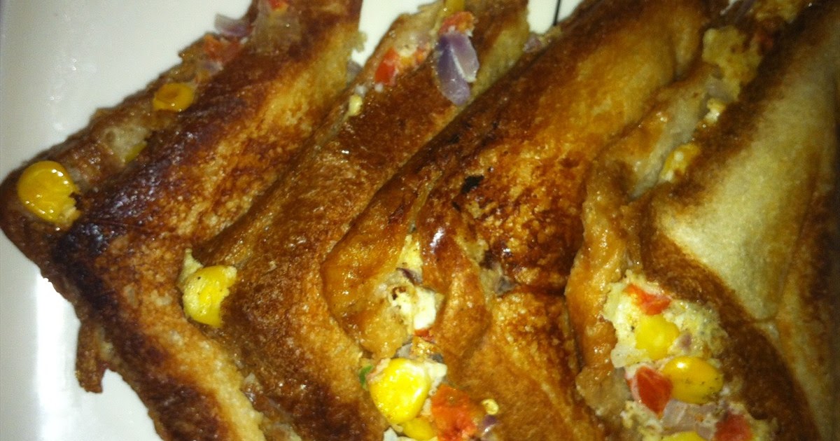 Corn Omelette Mayonnaise Sandwich Spill the Spices