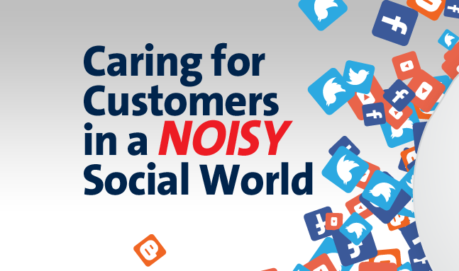 Caring For Customers In A Noisy #SocialMedia World - #infographic