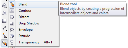 Mengenal bagian CorelDRAW - Blend Tool