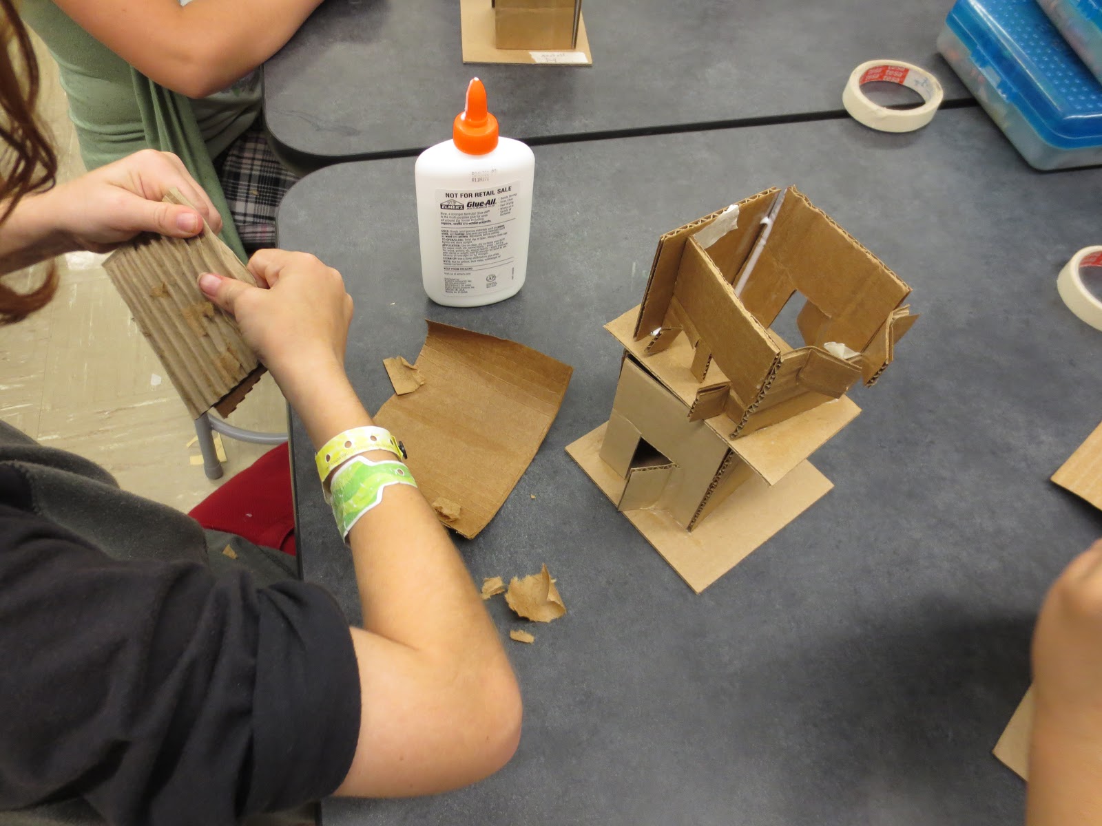 Zilker Elementary Art Class Fourth Grade House Sculptures