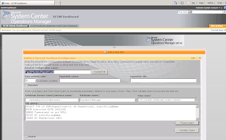 dashboards scom sql adding query queries parse validate ensure select then