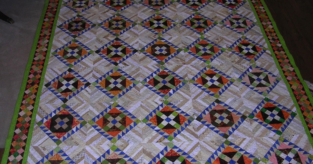 Quilts by Nan Roll, Roll Cotton Boll quilt is done!