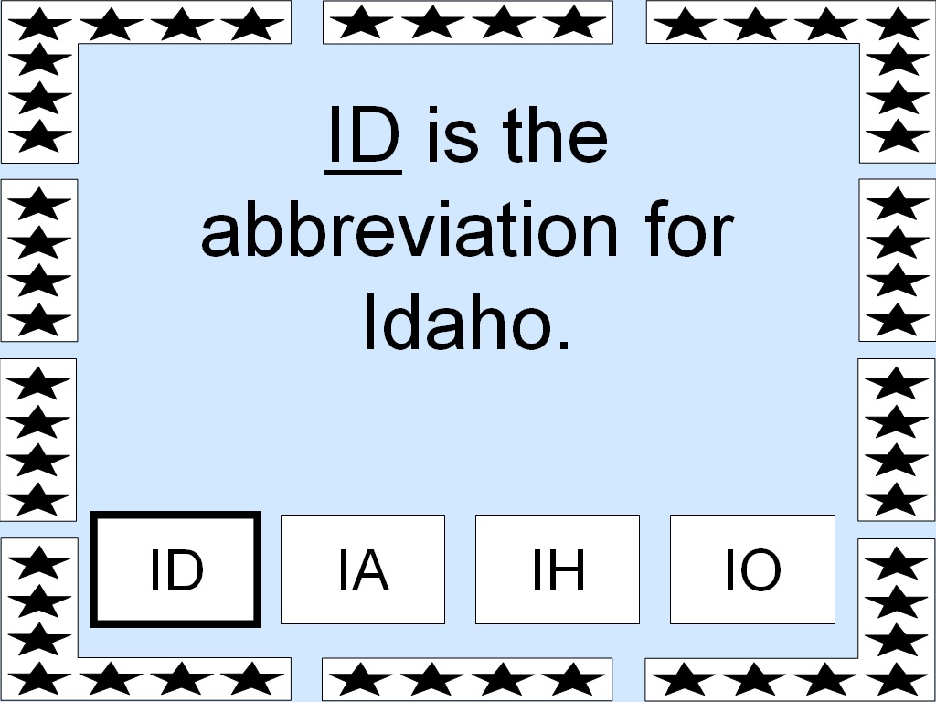 Student Survive 2 Thrive American State Abbreviations Part 4 of 5