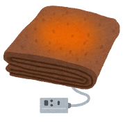 電気毛布のイラスト