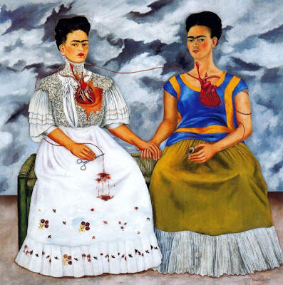 Frida Kahlo Les+deux+fridas+portrait