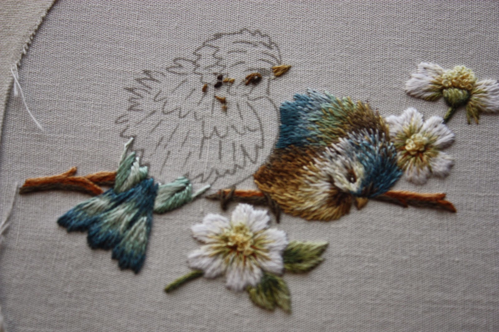 Trish Burr Online Guidance Class in Needle Painting Hand embroidery
