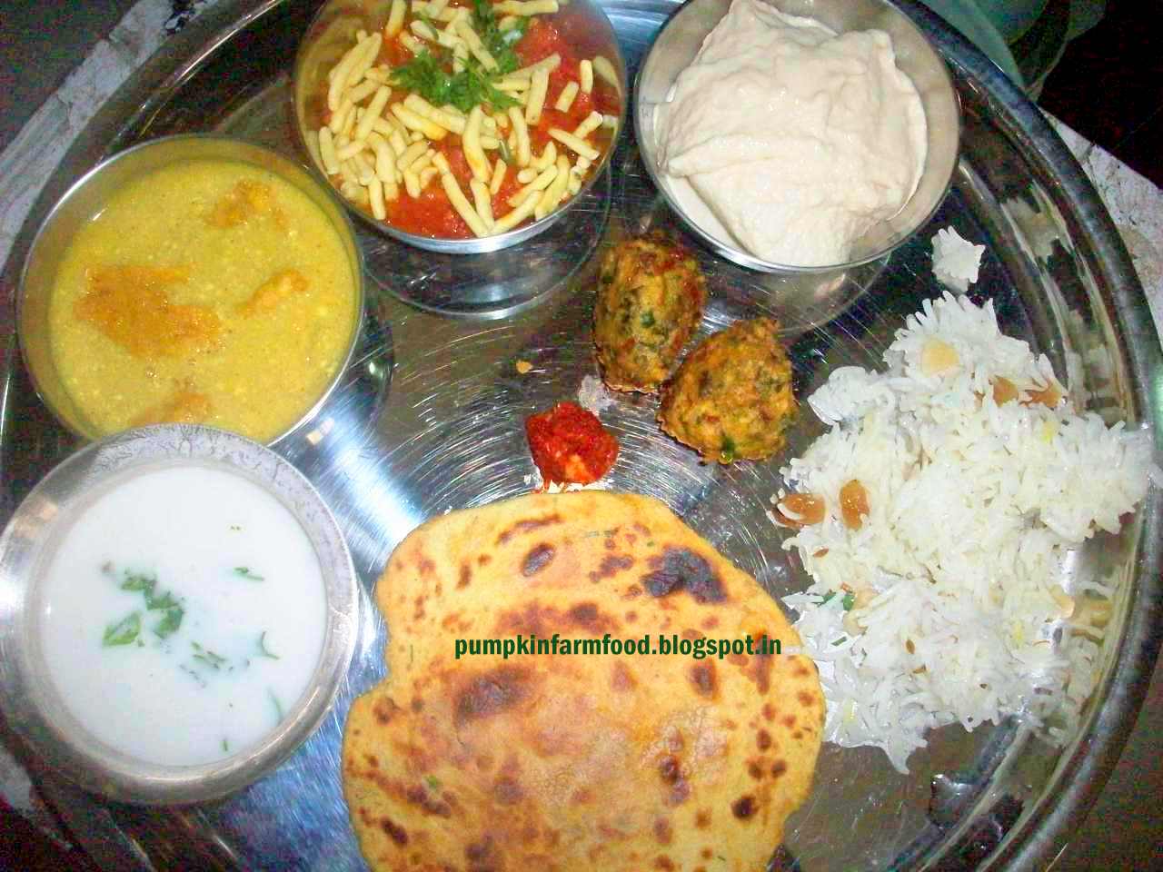 Celebrating Food Rajasthani Thali Indian meal menu