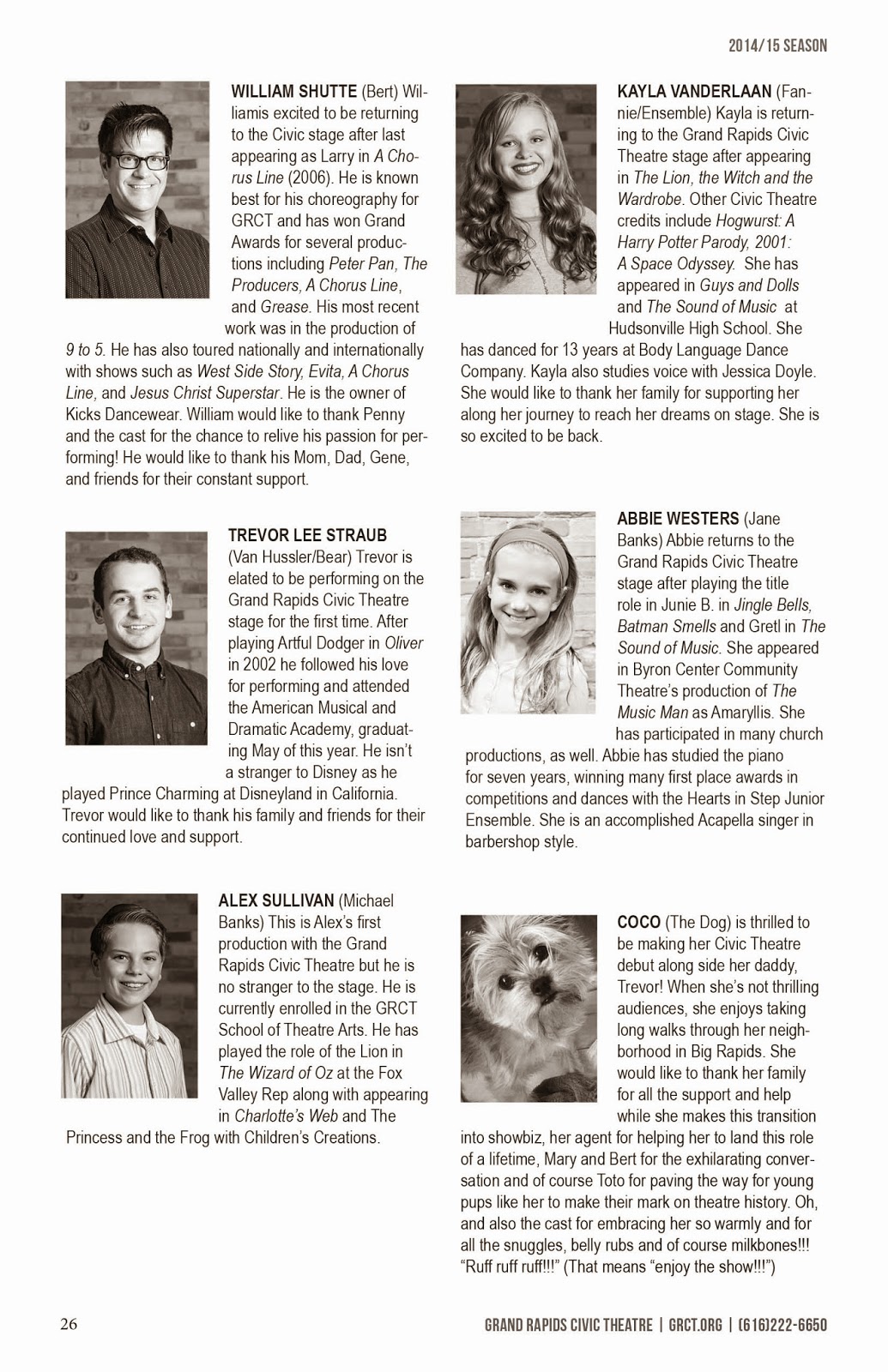 MARY POPPINS Cast and Crew Bios