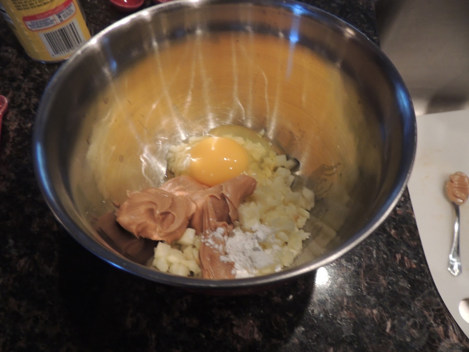 Army Wife In The Kitchen Peanut Butter Apple Cake (for the dog in your