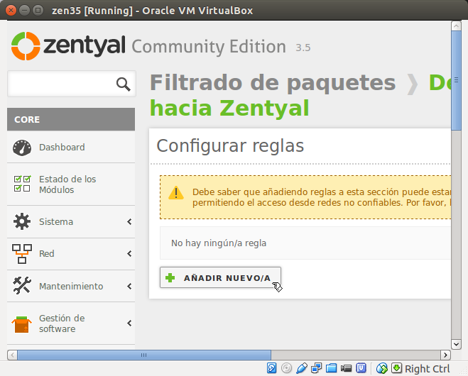 DriveMeca instalando Zentyal 3.5 paso a paso