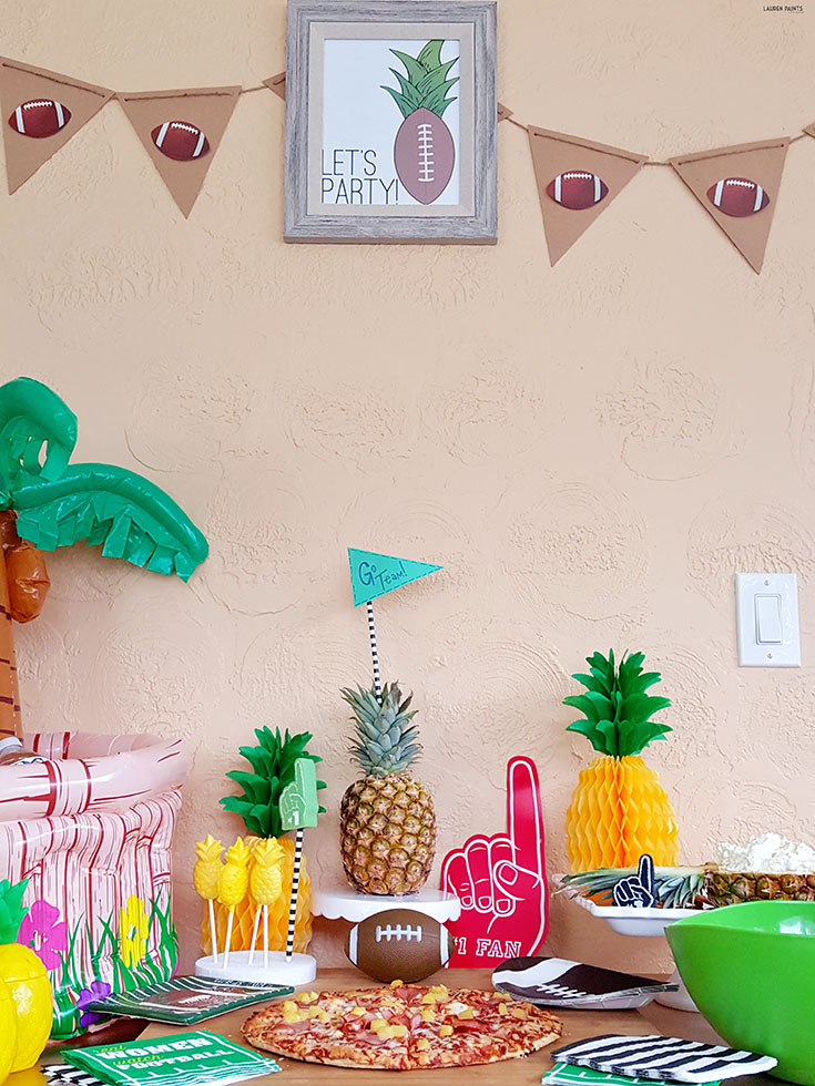 Celebrate The Big Game with a Pineapple Party! Lauren Paints a beautiful life