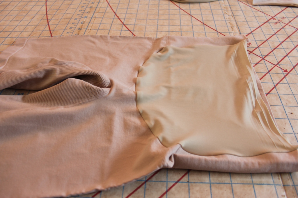 DIY maternity shapewear lower your presser foot