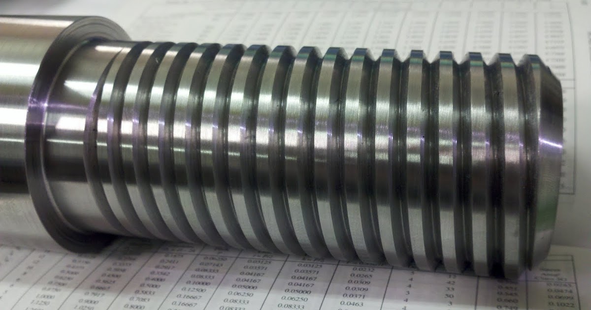 sine 11.4 deg DoubleLead Thread Milltronics CNC Lathe