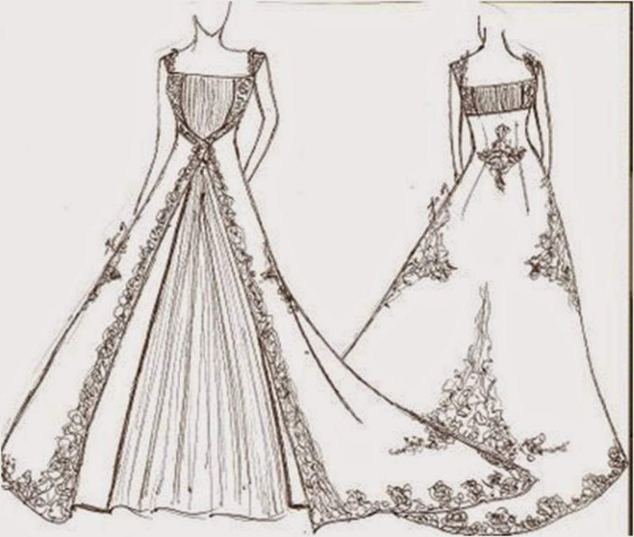 Gambar 24 Koleksi Gambar Mewarnai Sketsa Desain Baju Pria Wanita Muslim