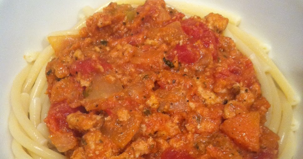 Enjoying Every Bite Chicken Bolognese