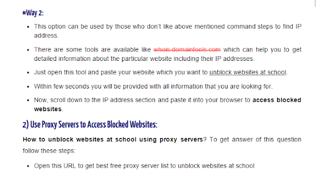 How to get on blocked websites at school