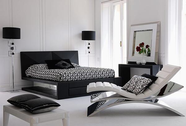 Wonderful Bedroom Decor Ideas In Black And White Home Design Black And White Looks Gorgeous With Steel Colors Like Chrome Silver Any Bright Color Just Adds To The Drama Depth Decor