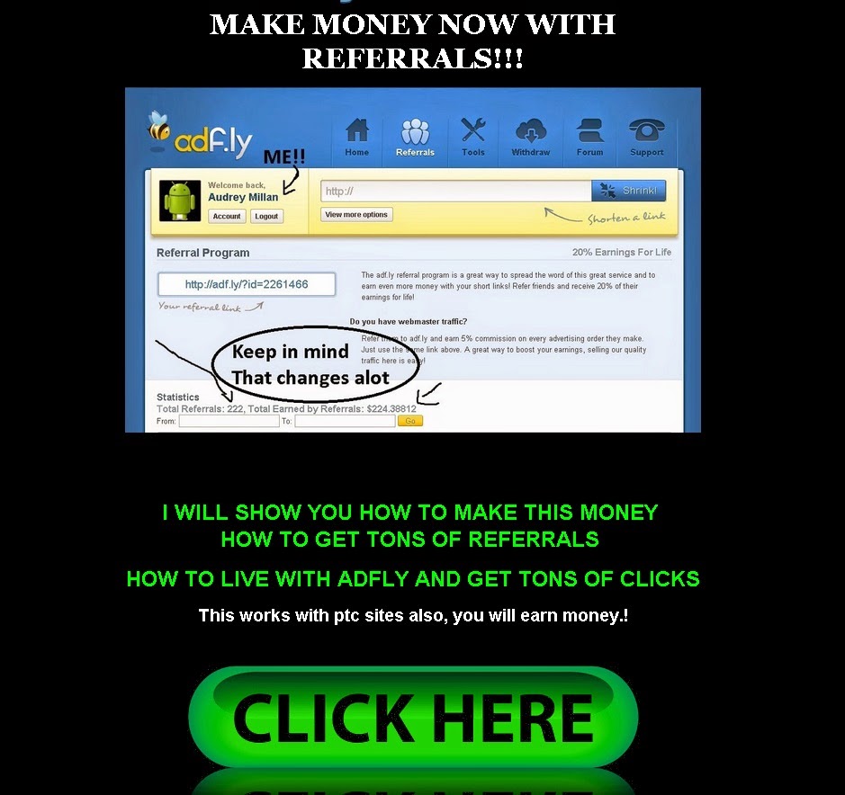 make money with adfly traffic