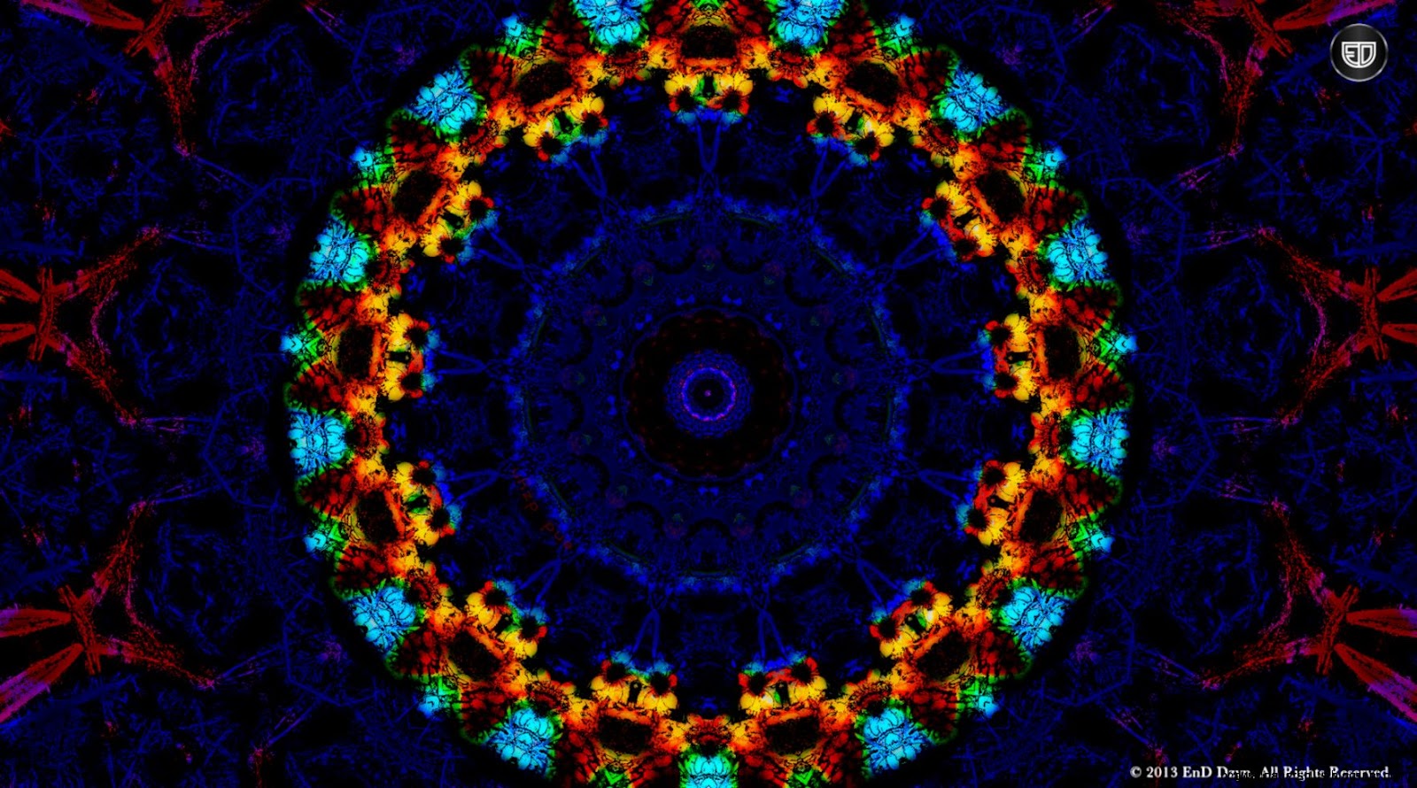 3D Trippy Red and Blue 3D Trippy Red and Blue