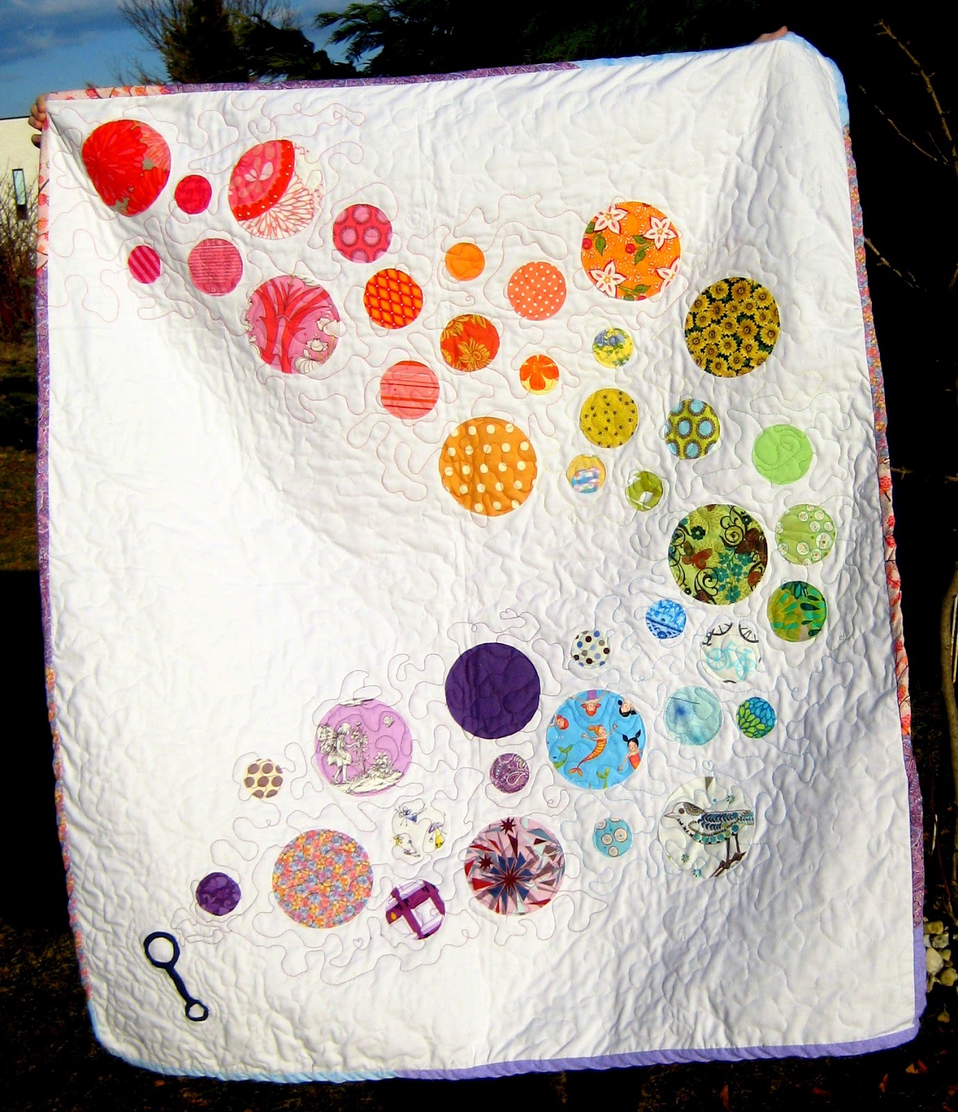 Quilty Habit Bubble Trail A Finished Quilt