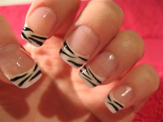 4. Zebra Stripe Nail Art - wide 10