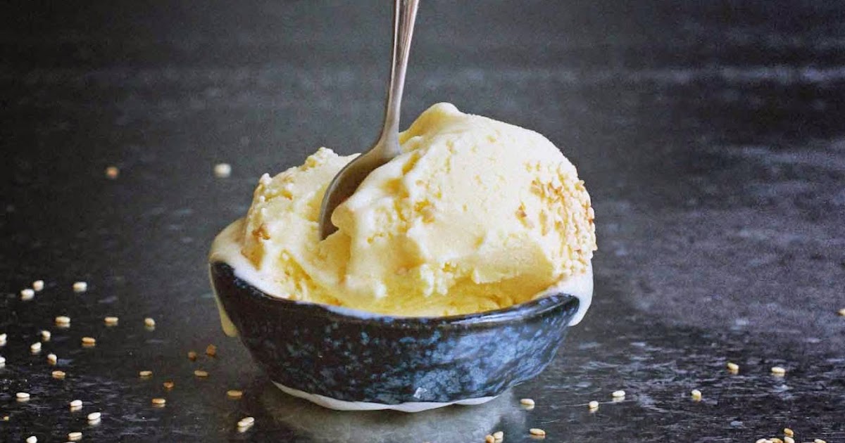 Milk and Honey Toasted Sesame Seed Ice Cream
