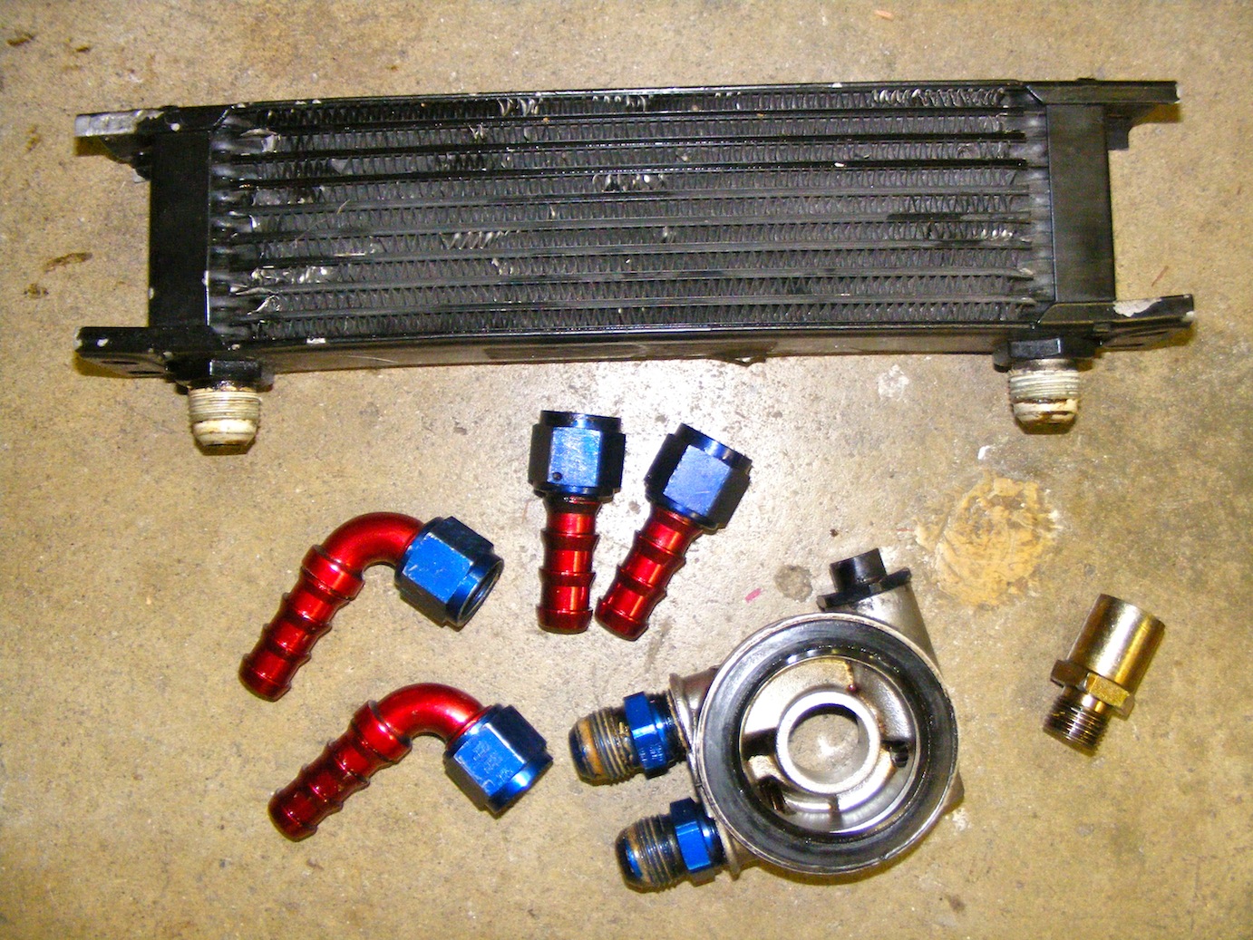 VW MKII Golf GL project Installing an External Oil Cooler