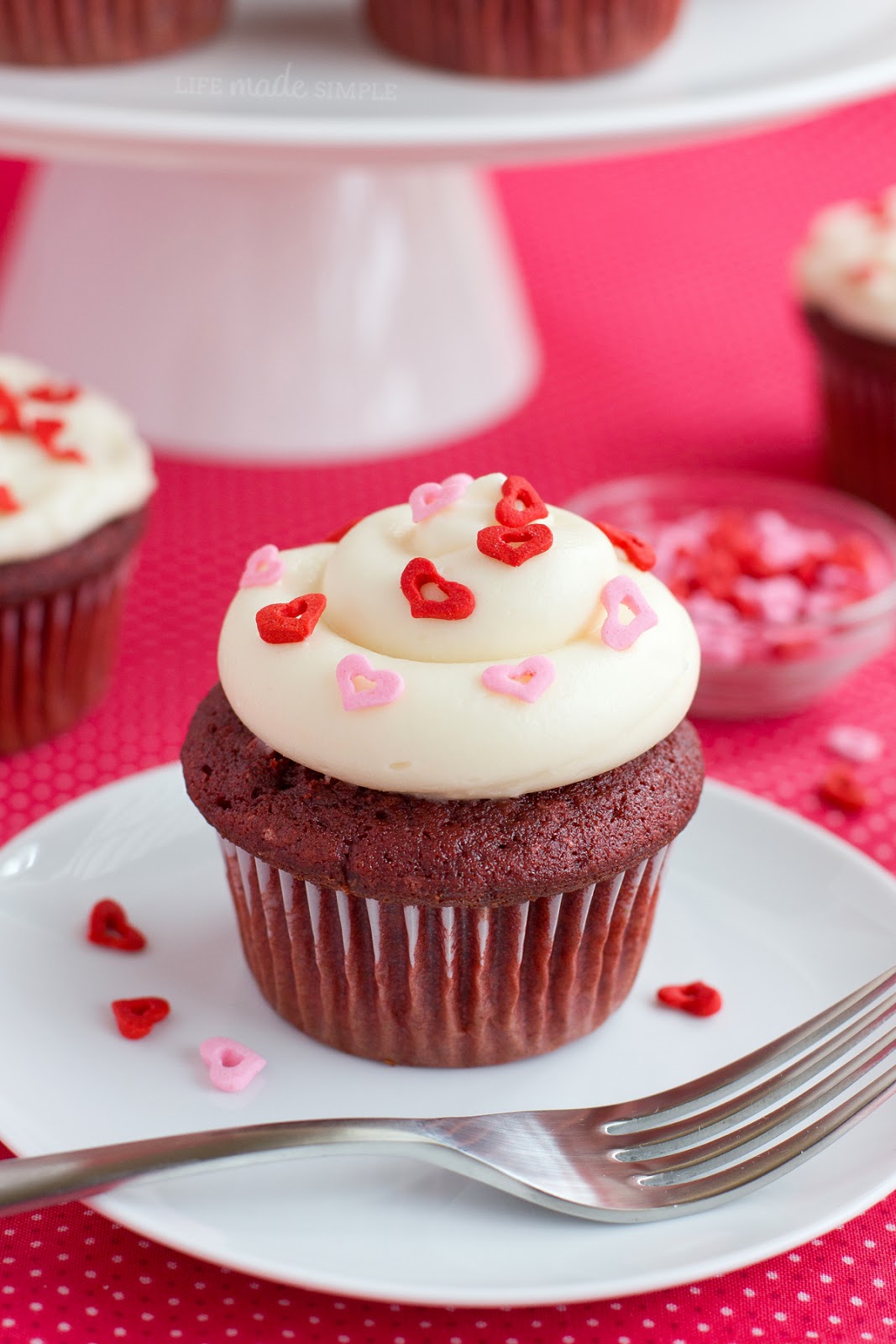 Red Velvet Cupcakes with Cream Cheese Frosting | Life Made Simple