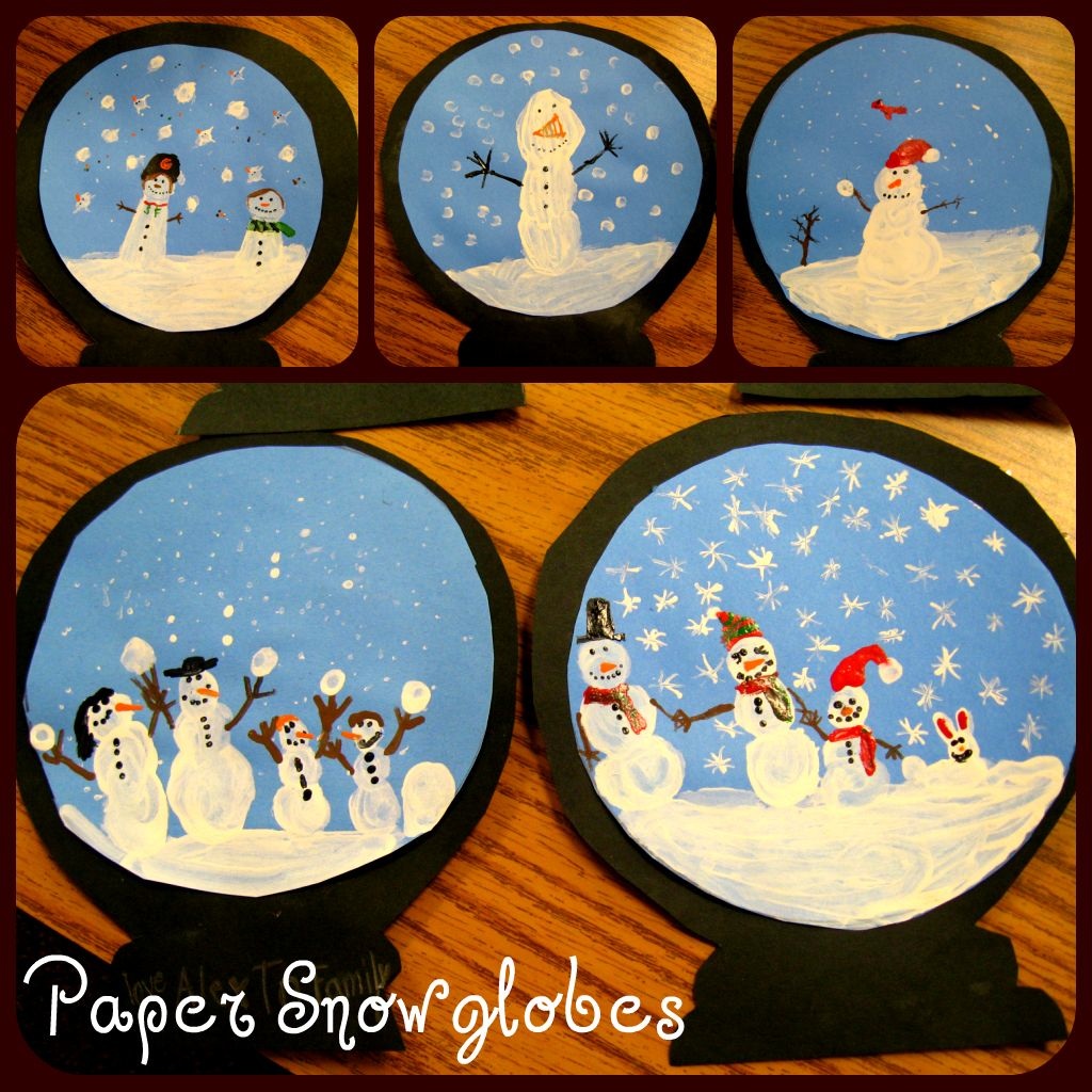 Crayons & Pencil Shavings: Snowglobes