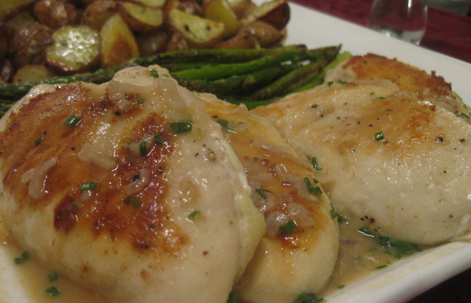 Sarah's Fares Panseared Chicken Breasts with Lemon & Chive Pan Sauce