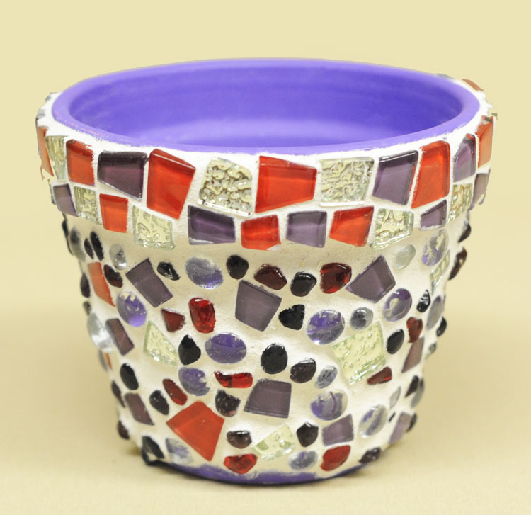 Ben Franklin Crafts and Frame Shop D.I.Y. Mosaic Flower Pot