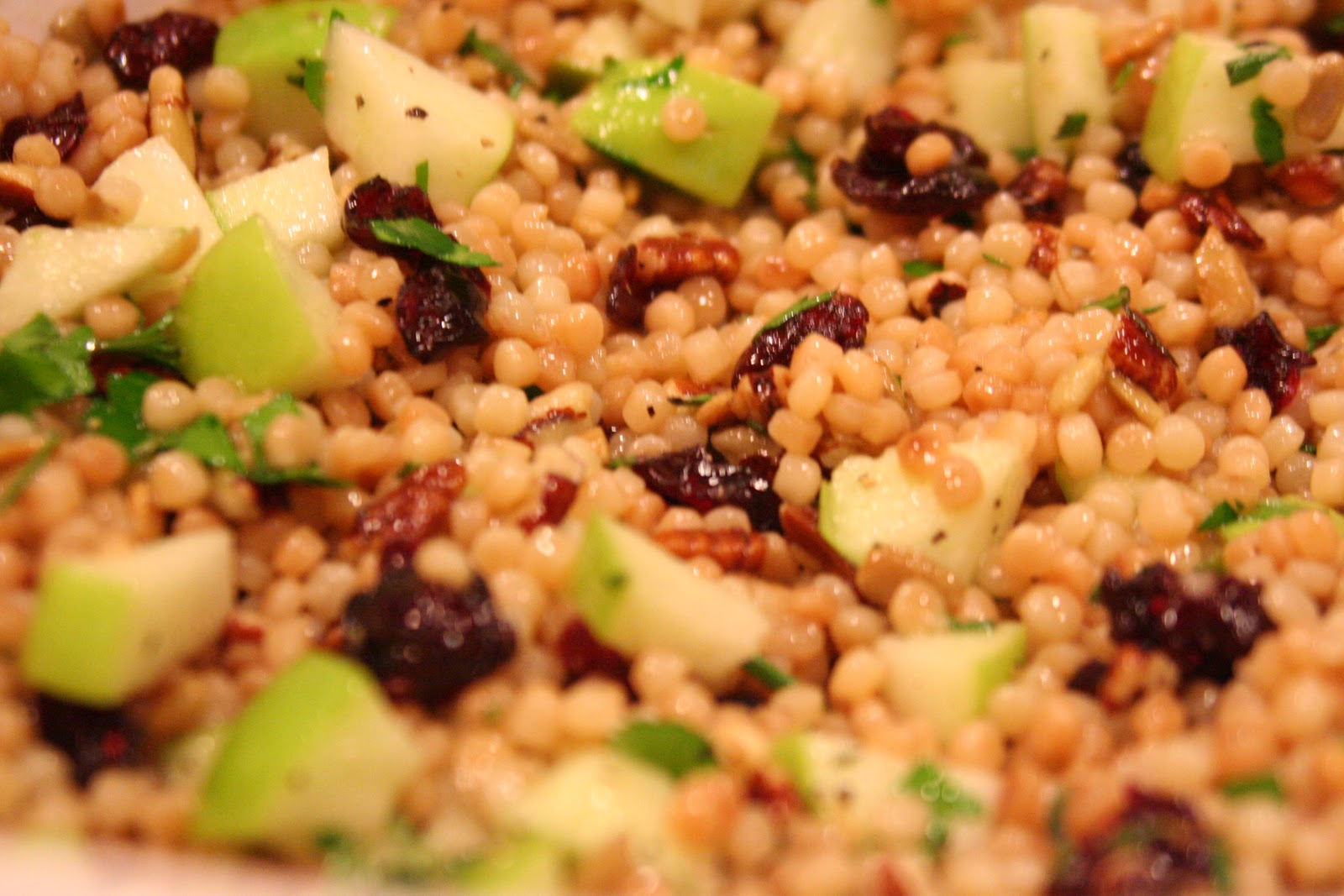 8 Burners Israeli Couscous with Apples and cranberries